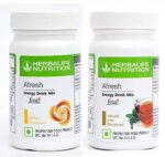 HERBALIFE Afresh Energy Drinks Mix Lemon + Tulsi Flavour (1+1) Energy Drink��(100 g, Lemon, Tulsi Flavored)
