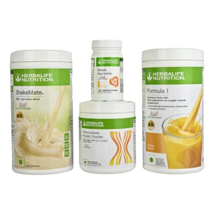 HERBALIFE Formula 1 Mango With Shakemate And Protein 200 And Afresh Lemon For Weight Loss Combo (Formula 1 Mango- 500 gm, Shakemate - 500 gm, Protein - 200 gm, Afresh - 50 gm)