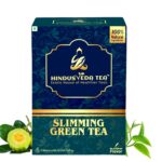 HINDUSVEDA TEA - Slimming Green Tea for Weight Loss & Detox Pack of 40 Pyramid Bags, with Garcinia Cambogia, Cinnamon, Ginger, Lemongrass,Turmeric & Senna Leaf, Helps Weight Loss & Detox Fast