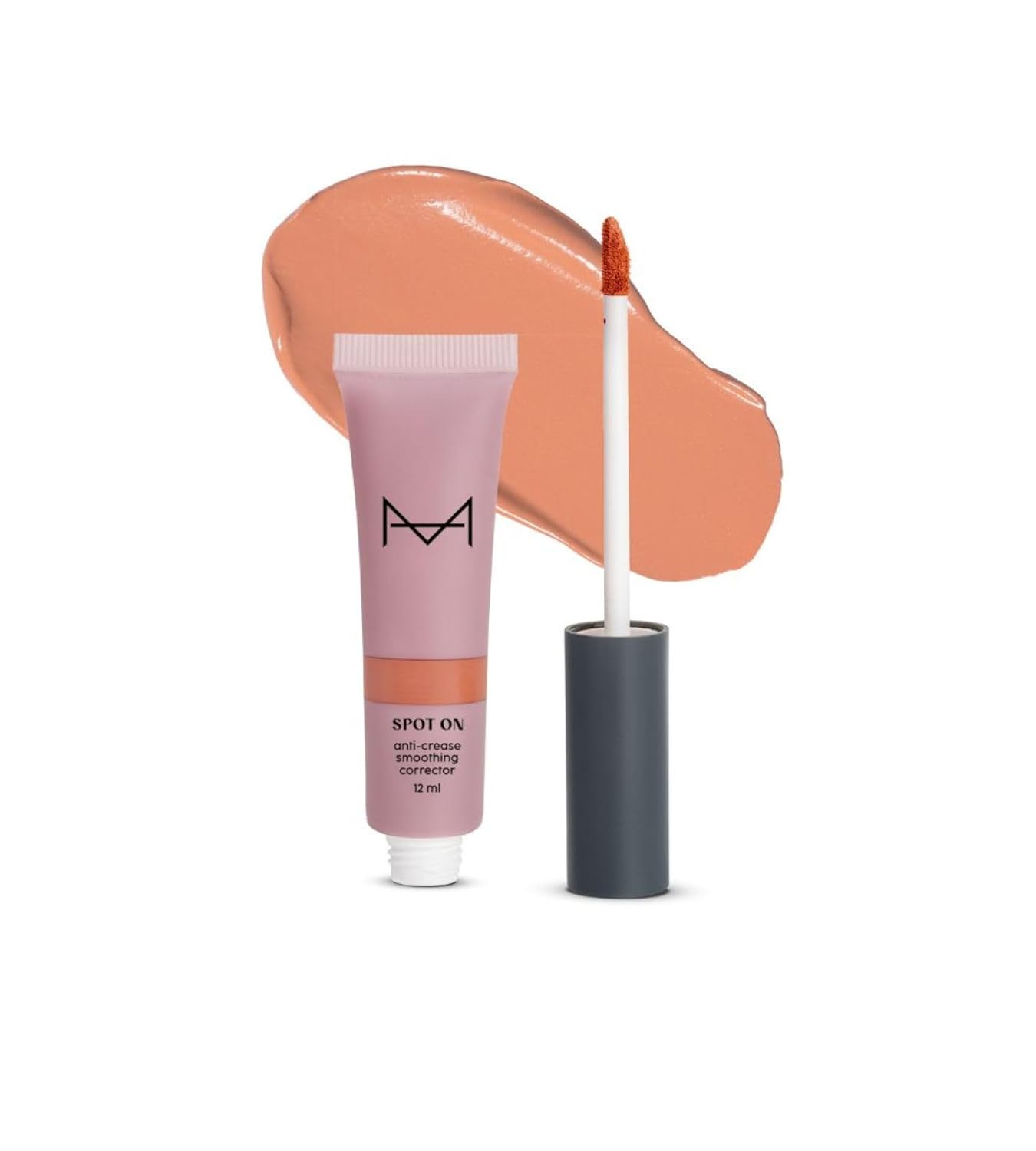 HOUSE OF MAKEUP Peach Colour Corrector For Face Makeup|Crease-Free|Hydrating Pro Concealer/Colour Corrector For Dark Circles|Eye Underside & Inside Concealer|All Skin Type|12 Ml, Full, Matte, Cream