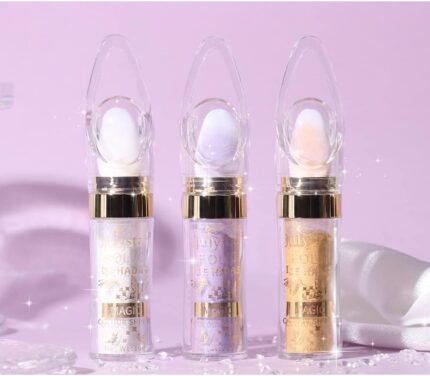 HUDAMOJI Shimmer Highlighter, Face and Body Highlighter Powder Stick Makeup, (Gold, 1 Pcs)