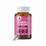 Hara Hachi World's No. 1 Probiotics 30 Billion CFU with Prebiotics for Gut Health | Probiotics Supplement for Men and Women| Probiotics for Weightloss Management - 60 Veg Capsules