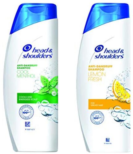 Head & Shoulders, Anti Dandruff Shampoo, Cool Menthol, 180 ML & Head & Shoulders, Anti Dandruff Shampoo, Lemon Fresh, 180 ML