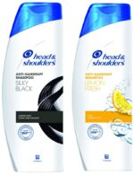 Head & Shoulders Silky Black Anti Dandruff Shampoo, 340ml & Head & Shoulders, Anti Dandruff Shampoo, Lemon Fresh, 180 ML