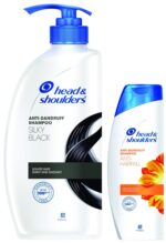 Head & Shoulders Silky Black Anti Dandruff Shampoo 650 ML And Head & Shoulders, Anti Dandruff Shampoo, Anti Hairfall, 340 ML