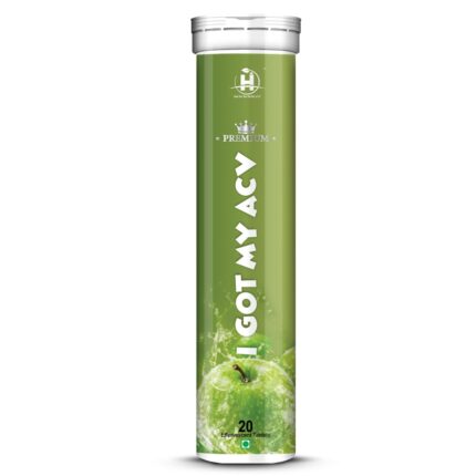 Healthy Nutrition - Just for the Health of it Apple Cider Vinegar with Vitamin B6,Vitamin B12,Pineapple extract,Helps Improve Blood Sugar Level,Weight Management with Green Apple Flavor - 20 Tablet