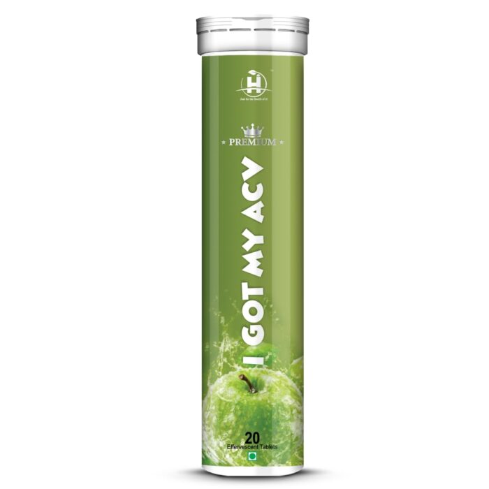 Healthy Nutrition - Just for the Health of it Apple Cider Vinegar with Vitamin B6,Vitamin B12,Pineapple extract,Helps Improve Blood Sugar Level,Weight Management with Green Apple Flavor - 20 Tablet