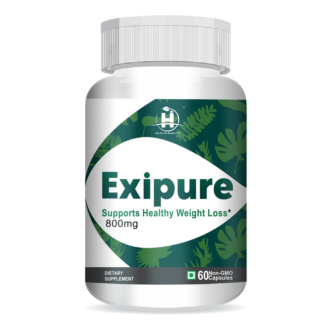Healthy Nutrition - Just for the Health of it Exipure with Perilla 150mg & Kudzu 150mg | Fat Burner for Unisex Targets Stubborn Belly Fat | Boosts Metabolism Green Vitamins Weight Management 60 Capsul