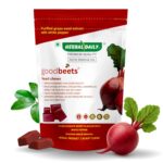 Herbal Daily GoodBeets Chew (60 Gummies) Help in PCOD Management, White Discharge | Boost Energy & Better Sleep, Clear Skin, Reduce Pimple | Made with Beetroot Powder, Pomegranate, Grape Seed Extract