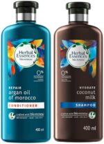 Herbal Essences Bio: Renew Coconut Milk Shampoo, 400 Ml With Herbal Essences Bio Renew Argan Oil Of Morocco Conditioner, 400 Ml