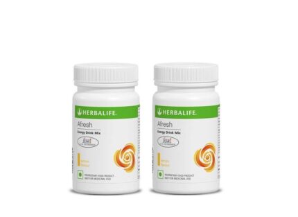 Herbalife Afresh Energy Drink Mix Powder – Lemon Flavor | Pack of 2 (50g Each)