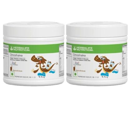 Herbalife Dinoshake Nutritional Children's Chocolate Drink Mix Combo |400gm, Chocolate|