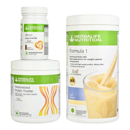 Herbalife Formula 1 Kulfi 500g + Personalized Protein Powder 200g + Afresh Elaichi 50g – Pack of 3