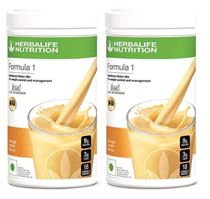 Herbalife Formula 1 Nutritional shake mix (Pack of 2) (Orange Cream)