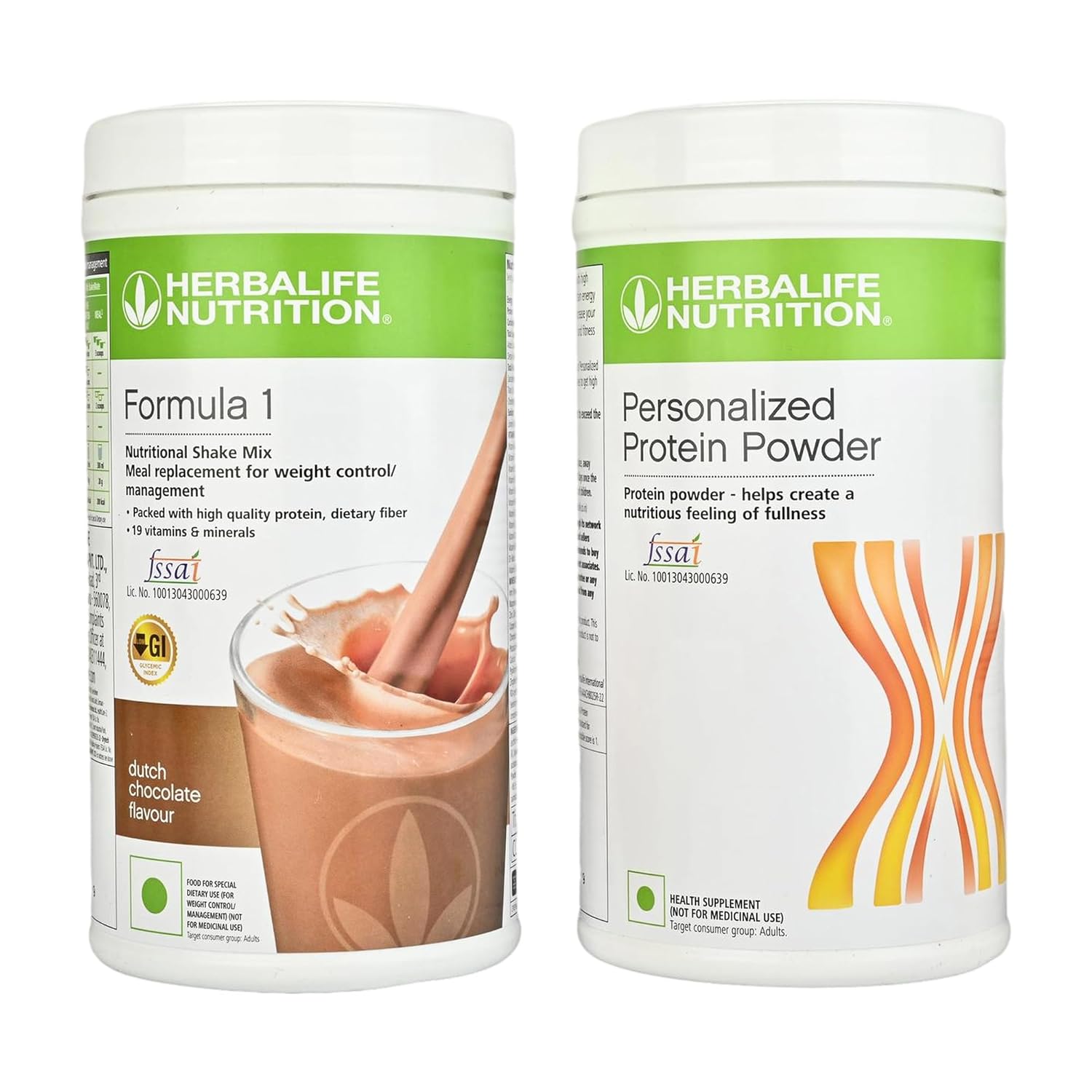 Herbalife Formula 1 with Personalized Protein Powder(400gm) 900gm (Dutch Chocolate)
