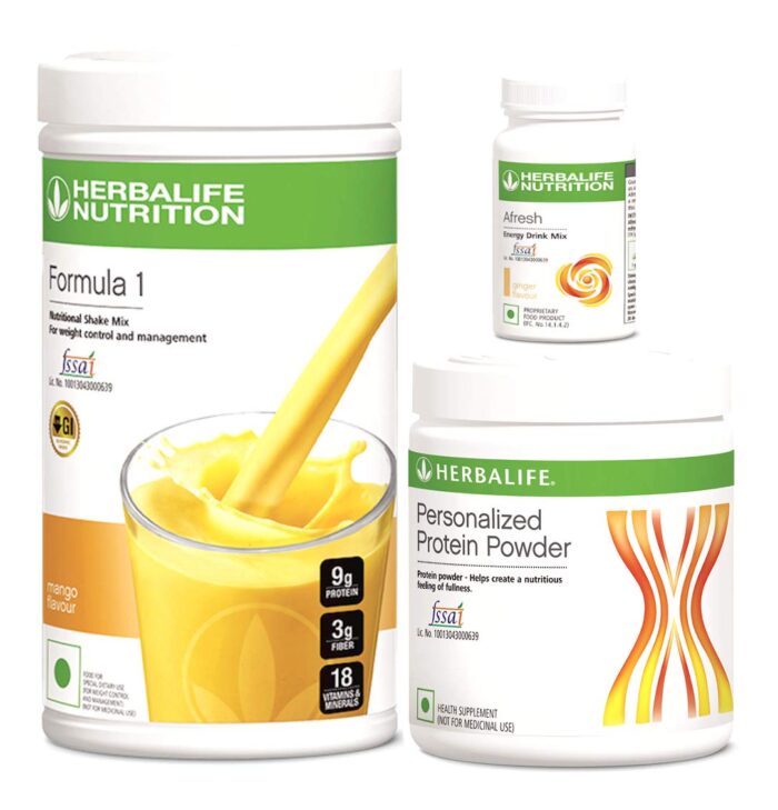 Herbalife Nutrition F 1 Mango F 3 Protein Powder and Afresh Ginger