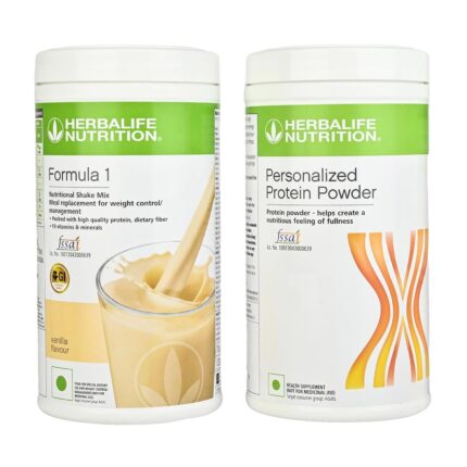 Herbalife Nutrition Pack of Formula 1 Nutritional Shake Mix (Vanilla) and Personalized Protein Powder, 400 g