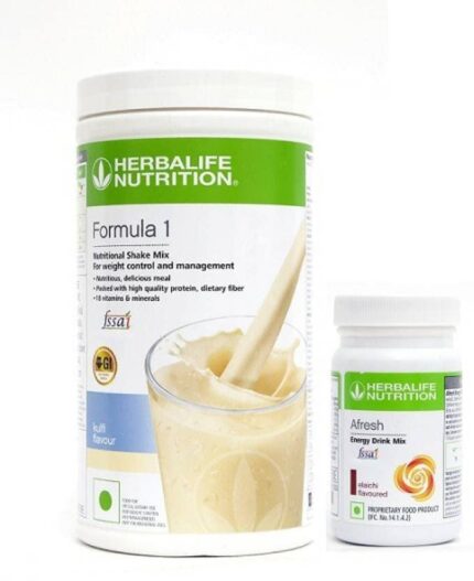 Herbalife Nutrition WEIGHT LOSS COMBO PACK EITH FORMULA 1 KULFI +AFRESH ELACHI Combo (500g, 50g)