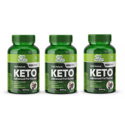 Himalaya Herbal Veda Keto Capsules Advaced Weight Loss Formula with Green Tea Extract | Garcinia Combogia | Green Coffee Extract Metabolism Booster For Men & Women (180 Capsules)