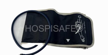 Hospisafe Solutions Xl Blood Pressure Monitor Cuff (22-42 Cm) Extra Large Bp Cuff Color Blue - Compatible With All Bp Machines - Ce & Iso Certifed