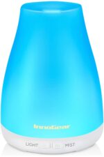 InnoGear 100ml Aromatherapy Essential Oil Diffuser Portable Ultrasonic Diffusers with Color LED Lights Changing and Waterless Auto Shut-off Function for Home Office Bedroom Room