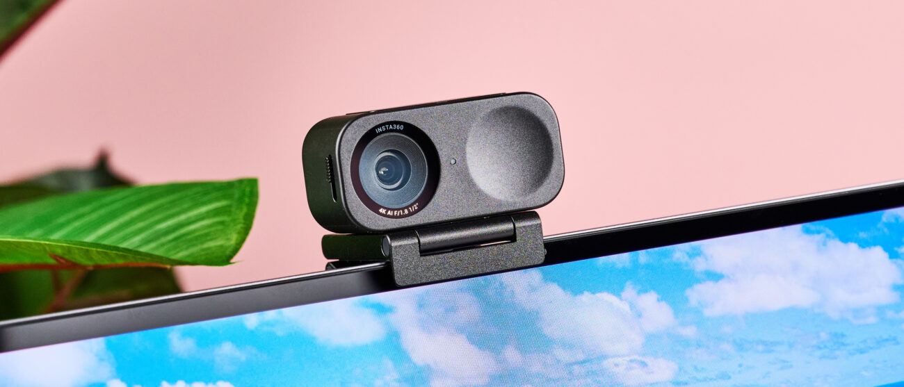 Insta360 Link 2C on top of display