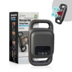 JINPRI Deep Tissue Massage Gun with 4 Interchangeable Heads - Muscle Massager for Back, Neck, and Body Pain Relief Rechargeable, Quiet, and Lightweight Therapy Device (4-Head)