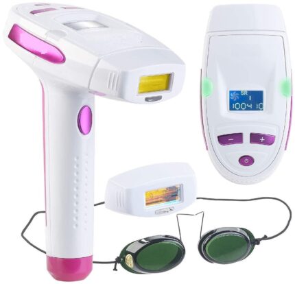 Jukkre Laser Hair Removal Device Permanent Hair Removal Device 300000 Flashing Home Machine Using IPL Technology Great Body And Facial Hair Remover With Goggles Can Be Used for The Back Chest
