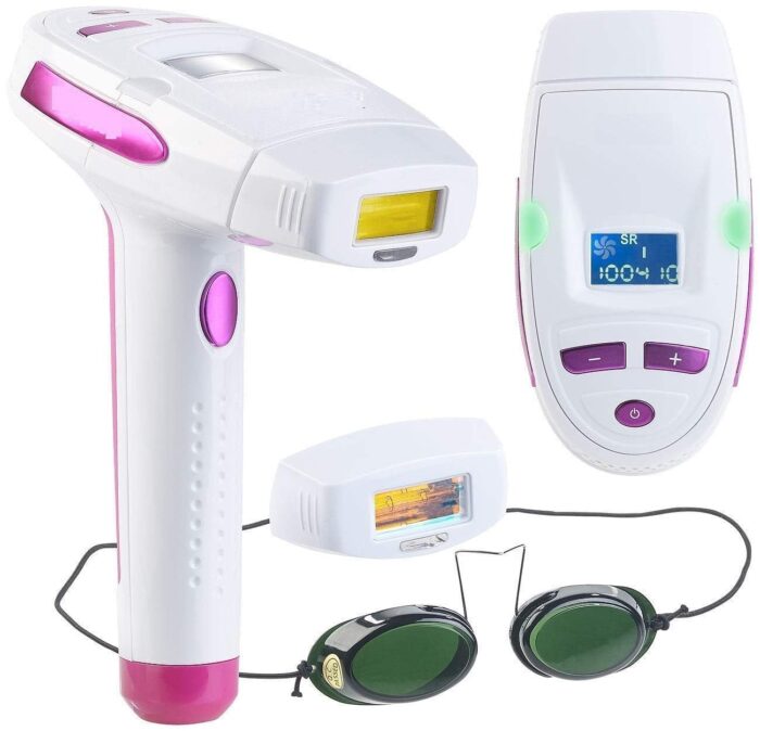 Jukkre Laser Hair Removal Device Permanent Hair Removal Device 300000 Flashing Home Machine Using IPL Technology Great Body And Facial Hair Remover With Goggles Can Be Used for The Back Chest
