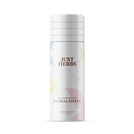 Just Herbs Long Lasting, Refreshing Body Spray, Natural Deodorant for Women - Phthalate-Free Formula,150 ml (Floral Fiesta)