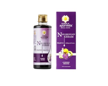 KERALA ayurveda Neelibringadi Keram Ayurvedic Hair Oil-Triple Care Formula-Minimizes Hair Fall&Dandruff | Rebalances Scalp for rich,lustrous hair | Improves Hair Growth,Nourishes Hair Follicles| 200ml