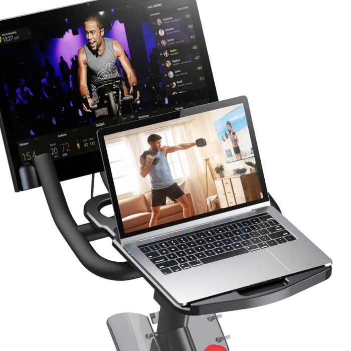 KMOUANTS Tabletop Tray Holder Compatible with Peloton Bike (not Peloton Bike Plus for Tablets, laptops, Books, Phones, etc. - Riding Work Surface ，Bikes Accessories for Peloton (Not for Bike+)