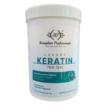 Keraglam Professional Hair Spa Smooth Therapy 100% Soft, Shine & Hair Repair, Infused With Brazilian Nut & Keratin, Treatment Protein Hair Spa | Nourishing Hair Ultima Spa For Dull Hair Conditioning For Dry Damaged (Nut)
