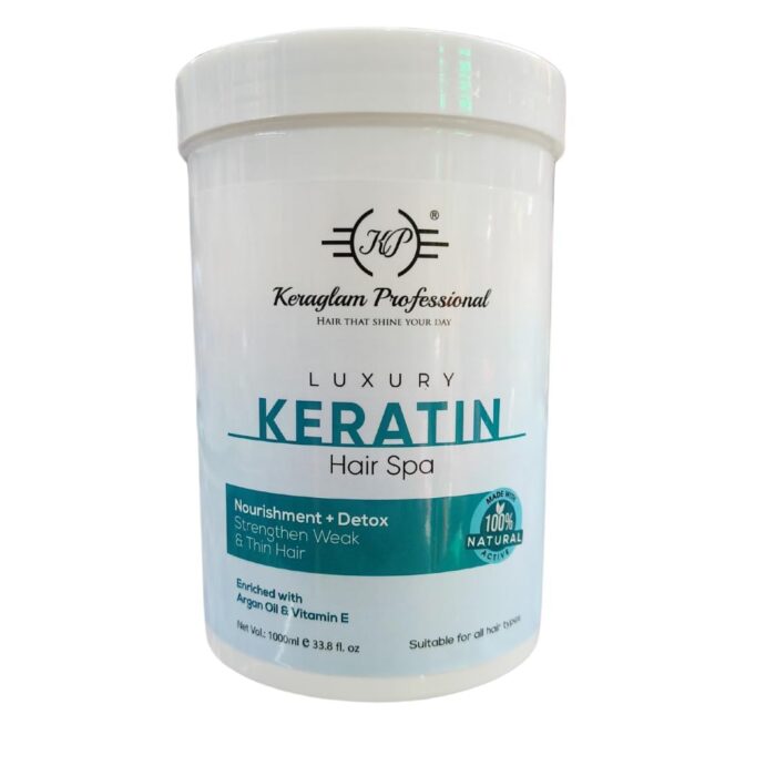 Keraglam Professional Hair Spa Smooth Therapy 100% Soft, Shine & Hair Repair, Infused With Brazilian Nut & Keratin, Treatment Protein Hair Spa | Nourishing Hair Ultima Spa For Dull Hair Conditioning For Dry Damaged (Nut)