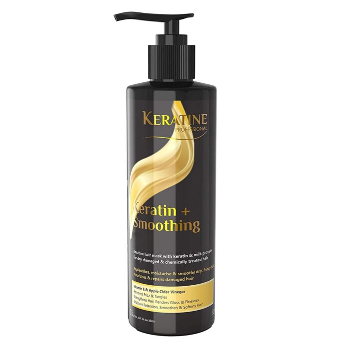 Keratin + Smoothing Shampoo (300ml) | Enriched with Keratin & Milk Protein | Deeply Nourishing and Smoothing Formula | Restores Shine & Moisture for Dry, Damaged Hair
