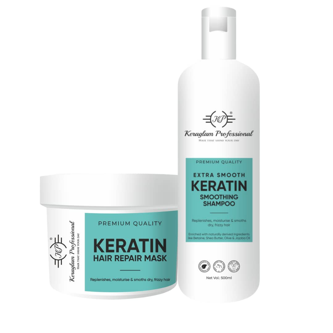 Keratin Smoothing Shampoo and Mask (Combo Set)