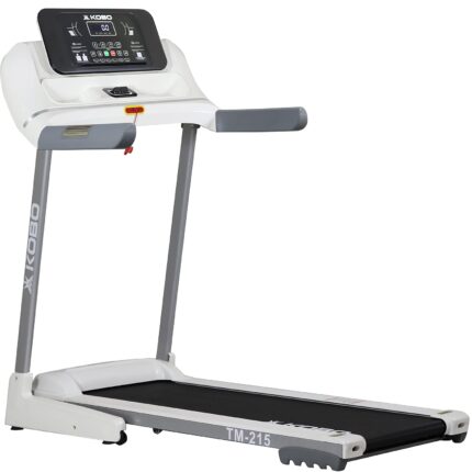 Kobo Treadmill Stainless-Steel 2.5 HP - 5 HP Peak DC Motorised Treadmill for Home Use with Bluetooth Connectivity APP, Free Installation Assistance (White)