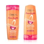 L Oréal Paris Dream Lights Shampoo & Conditioner Set for Soft, Smooth Hair with Reduced Breakage and Split Ends, Nourishes with Castor Oil and Vitamins B3 and B5