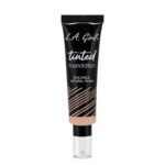 L.A Girl -Tinted Foundation - Beige | Sheer to medium coverage and a natural finish | Needle tip nozzle for mess free application | Paraben-free, cruelty-free, & vegan | 30 ml