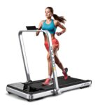 LET'S PLAY 3 in 1 Walking Pad Treadmill for Home Office, 4HP Peak DC Motorized Foldable Under Desk Running Machine, 100Kg User Weight, 12 Km/Hr Max Speed, Remote Control, Bluetooth Speaker