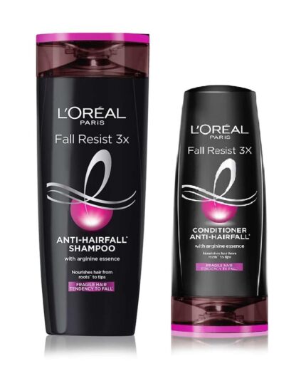 L'Oreal Paris Fall Resist 2 Step Combo for Hair Fall Control - Shampoo-340ml + Conditioner-180ml