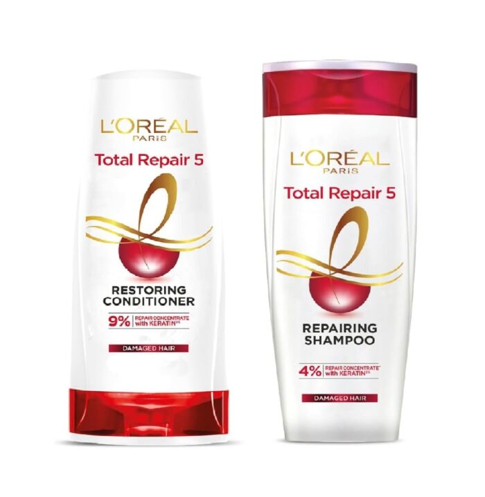 L'Oreal Paris Total Repair 5 COMBO Shampoo-82.5ml + Conditioner-71.5ml For Damaged Hair (2 Items in the set)