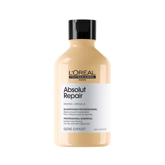 L'Oréal Professionnel Serie Expert Absolut Repair Shampoo | For dry and damaged hair| Provides deep conditioning & strength | With Gold Quinoa & Wheat Protein