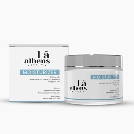 La Athens Antarctic-G & Hyaluronic Acid Face Moisturizer For Oily & Acne Prone Skin | Oil-free | Fast Absorbing Lightweight Winter Cream For Women & Men | Non sticky | For All Skin Type | 50 Gram