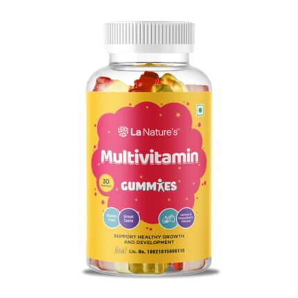 La Nature's Multivitamin Gummies Lemon And Strawberry Flavors For Kids, Teenagers Daily Essential Vitamins & Minerals For Healthy Growth - 30 Gummies