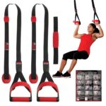 Lifeline Jungle Gym Suspension Trainer System – Split Anchor Design for More Exercise Options – Total Body Workout - 3 Models Available