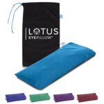 Lotus Weighted Lavender Eye Pillow|Sleeping & Meditation Mask|Yoga Eye Pillow |Lavender Aromatherapy Eye Pillow | Hot or Cold Pack| Head Ache Relief | Sleep mask Relaxing Gift Men, Women & Employees