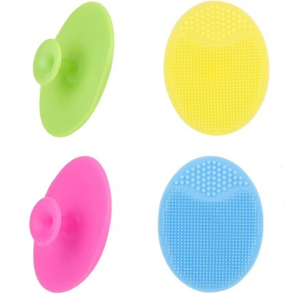 Luckyiren Face Scrubber,Soft Silicone Facial Cleansing Brush Pad Exfoliator Scrub Scrubby For Massage Pore Blackhead Removing Exfoliating-Unique Cool Fun