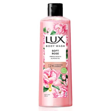 Lux Shower Gel, French Rose Fragrance & Almond Oil Bodywash, With Glycerine For Soft & Glowing Skin, Paraben Free, 245 Ml