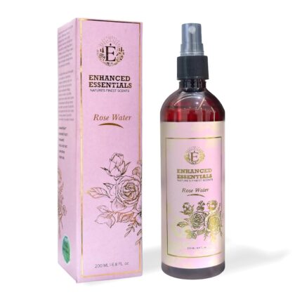 Luxurious Rose Hydrosol Water Mist by Enhanced Essentials|Alcohol-Free, Steam Distilled,Naturally Refreshing ,calming & Soothing Rose water for Face and All Skin Types| For use in Humidifiers,Diffusers,Linen,Rooms,Religious places|200 ml